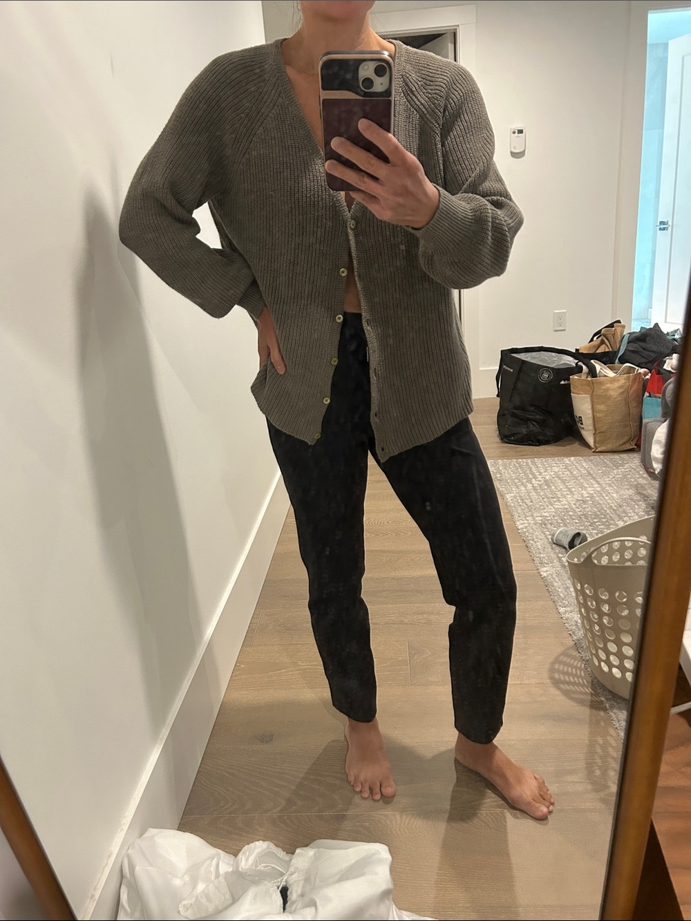 Wilfred XXS wool/cotton cardigan khaki
